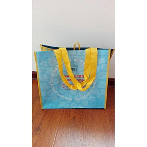 New design manufacturers PP woven reusable tote shopping bag