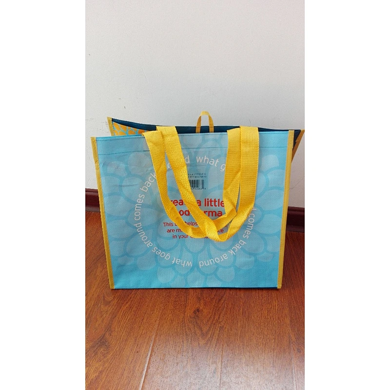 New design manufacturers PP woven reusable tote shopping bag