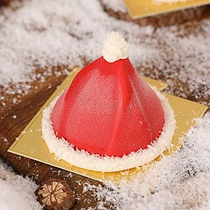 Christmas 6 Hat Mousse Cake 3D French Dessert Christmas Mousse Mould/Mold For Baking