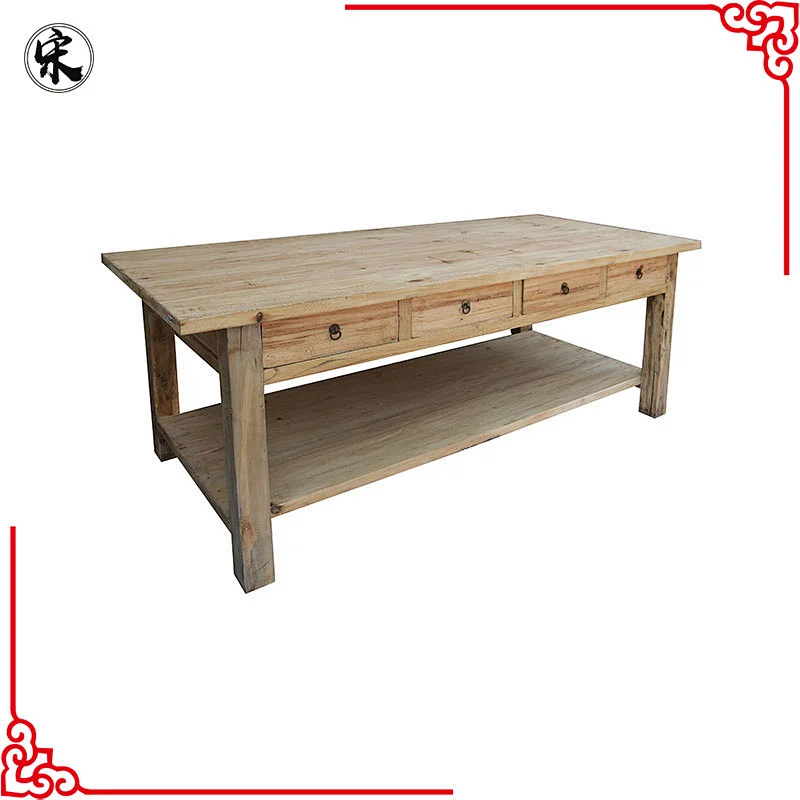 wholesale rustic reclaimed wood handmade coffee table furniture