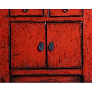 chinese antique reproduction lacquered old drawer storage cabinet furniture