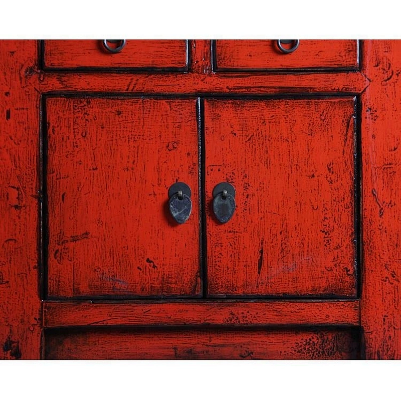 chinese antique reproduction lacquered old drawer storage cabinet furniture