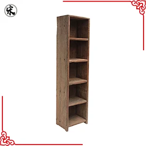 wholesale oriental rustic reclaimed wooden bookcase furniture