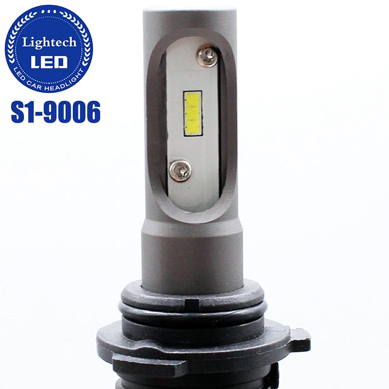 Super Bright Fanless LED Headlight 4000lm 50w S1 HB4 H1 H3 H7 H4 H11 9005 9006 Car Led light