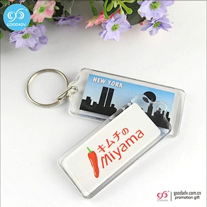 Acrylic keychains custom printed acrylic charms key holder