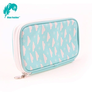 Custom Printing Pu Leather Pencil Bag