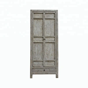 wholesale rustic  shabby chic antique style chinese wardrobe  distressed wardrobe furniture
