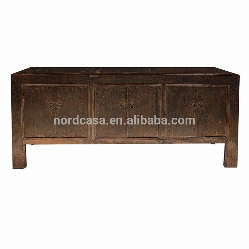 black dry finish antique wood furniture