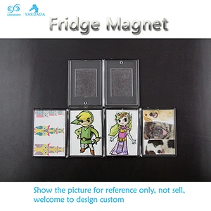 High quality custom made plastic magnetic fridge , replaceable fridge magnet, advertising promotional gift welcome to customize.