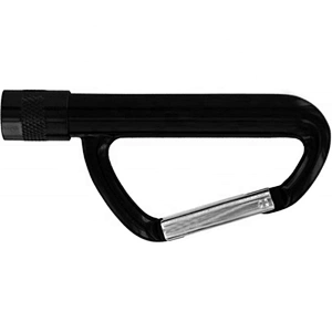 New design High Strength Alloy Metal Carabiner Flashlight with Split Ring
