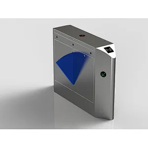 Waist High Lobby Security Optical Flap Turnstile Elegant Protection Turnstile