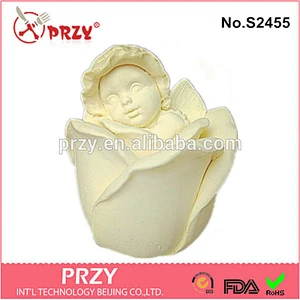 PRZY s2455 DIY DIY silicone Fairy Rose Girl Baby Angel soap mold