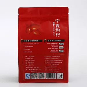 Red stereo packaging bag for Chinese wolfberry dates