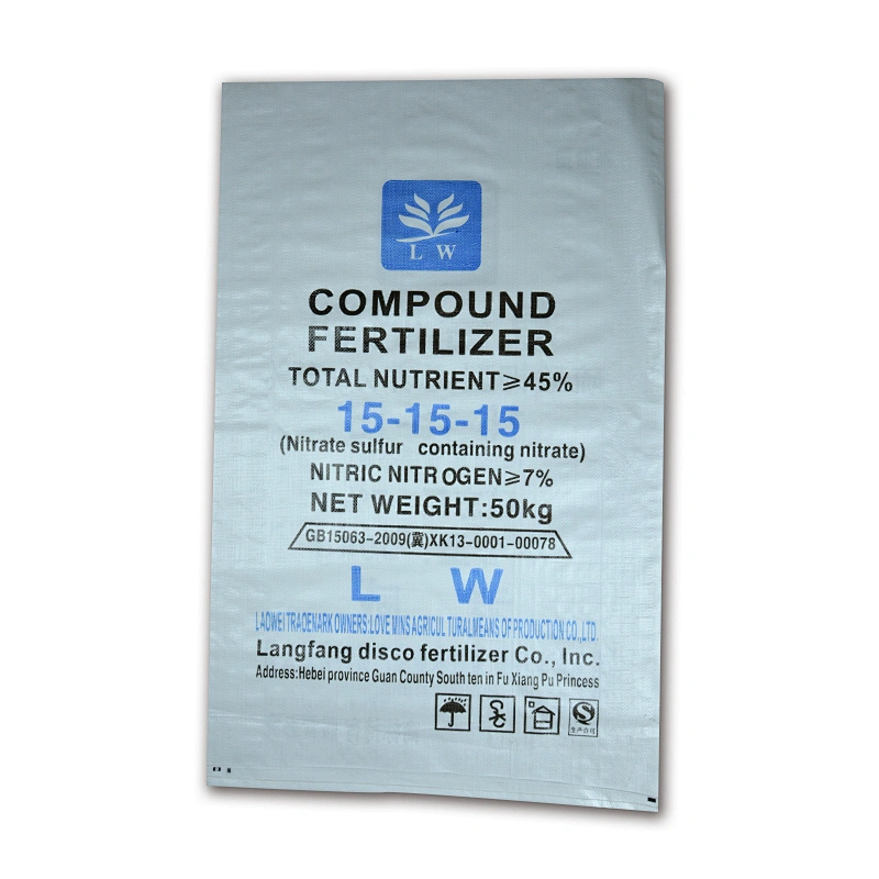 Guaranteed quality pp woven fertilizer packaging bag 50kg