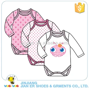 3pcs a lot Baby Rompers Newborn baby clothes Short Sleeve girl jumpsuit