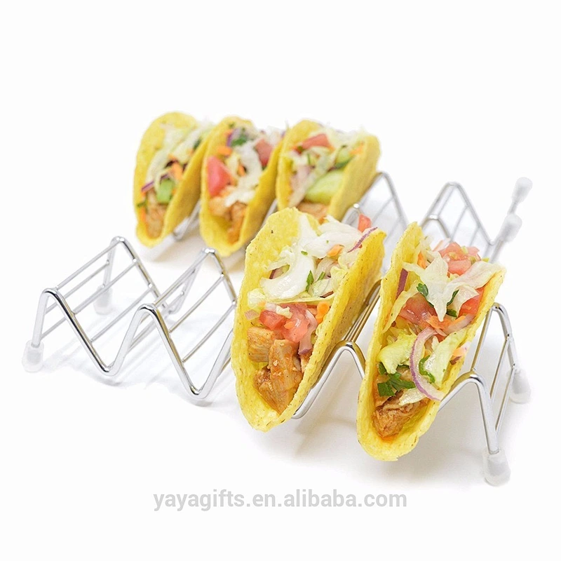 Taco Holders: 4/5 Stack Stainless Steel Taco Stand Holders