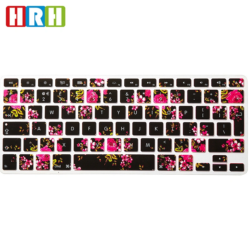 High Quality Silicone English Laptop skin custom silicone keyboard cover for Mac Book Air pro retina 13 EU Version