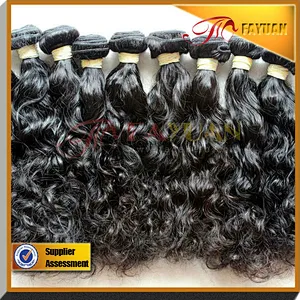 Top quality full cuticle no shedding unprocessed Brazilian hair weft deep wave
