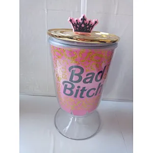 High Heel Plastic Tumbler Plastic Cup
