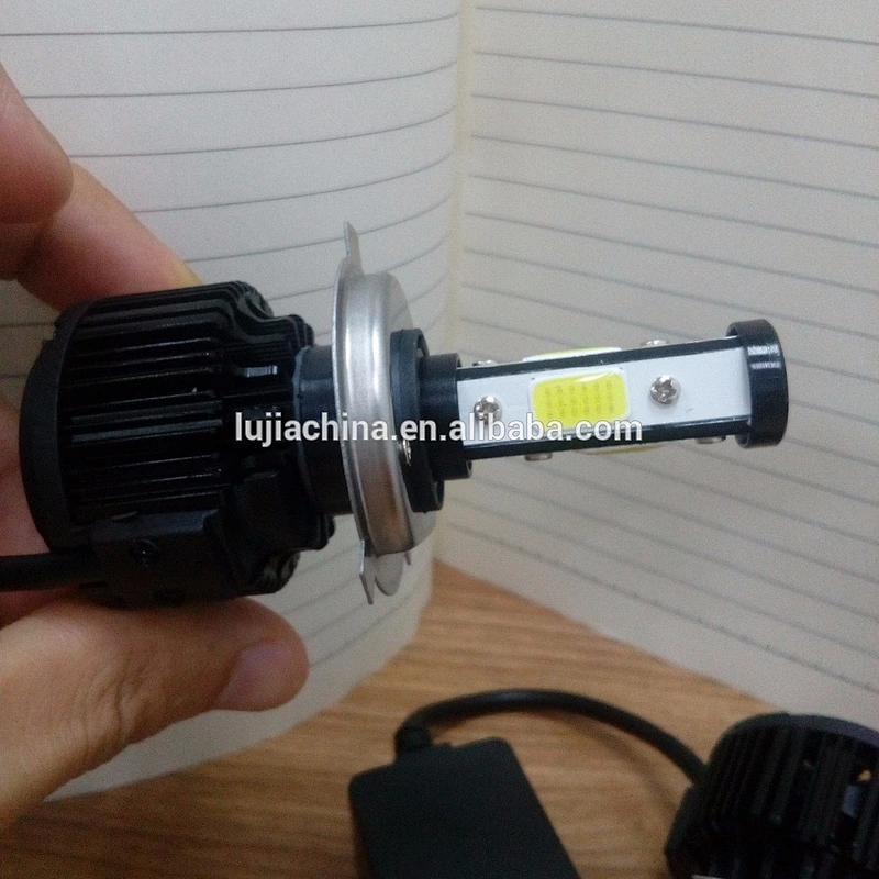 Lujia new auto parts X6 H4 72w 7200lm led headlight for land cruiser,shadow coaster,corolla suzuki cars accessories bulbs