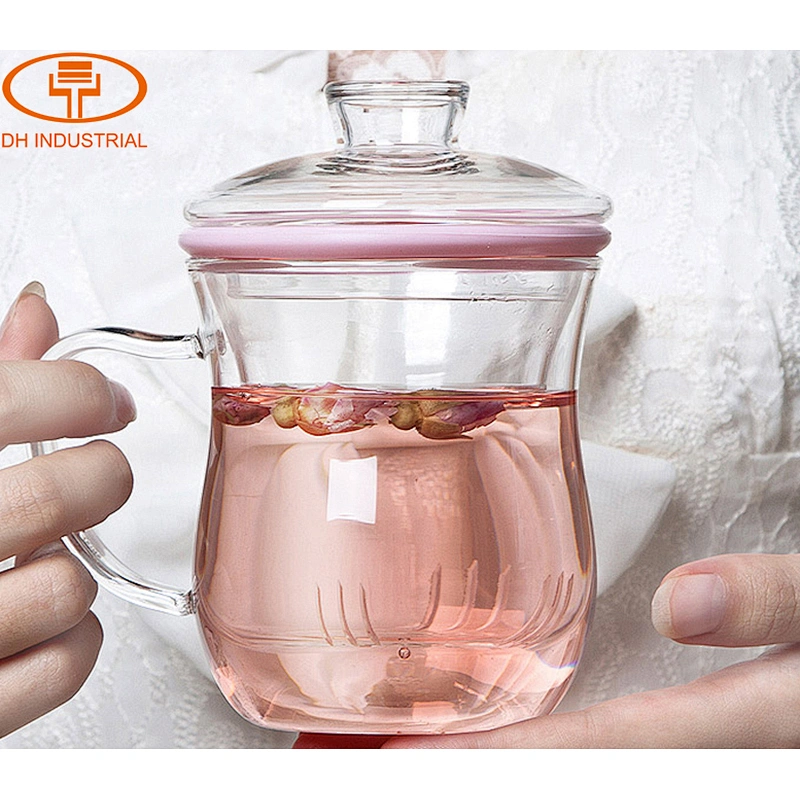 Manufacturer wholesale hand made tea infuser pot ,glass tea pot with stainless steel strainer for home and office