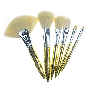 Soft Hair Private Label Foundation Eye Face Cosmetics 5pcs Makeup Brush Set