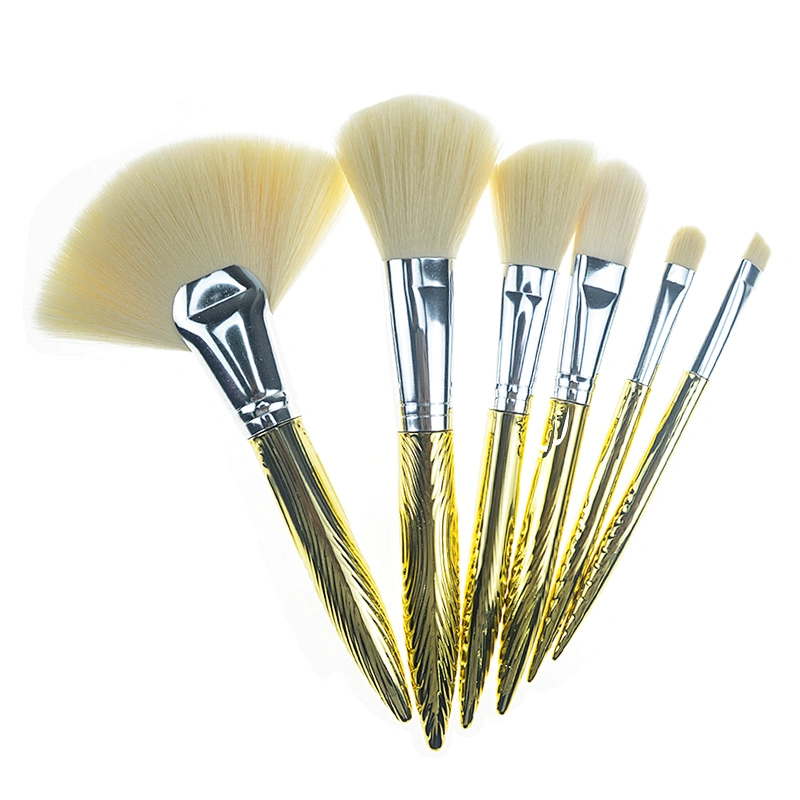 Soft Hair Private Label Foundation Eye Face Cosmetics 5pcs Makeup Brush Set