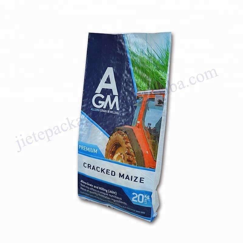 High quality pp woven printed plastic bird feed bag pigeon food bag 20kg