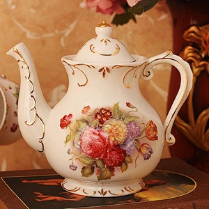 Modern multifunctional cold water bottle porcelain flower coffee cup with series