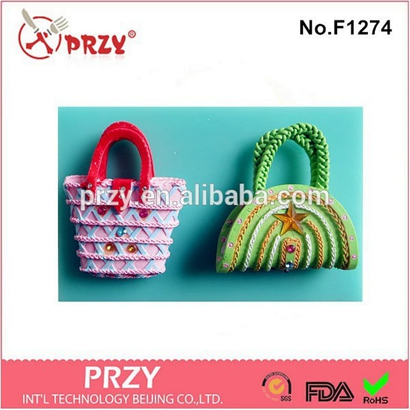 2015 newest bag shaped cupcake silicone mold