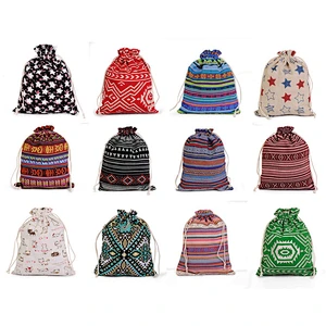 Waterproof Custom cheap printed Polyester Nylon Drawstring Bag