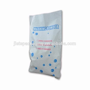 Big volume clothes washing powder pp woven big bags packaging detergent powder