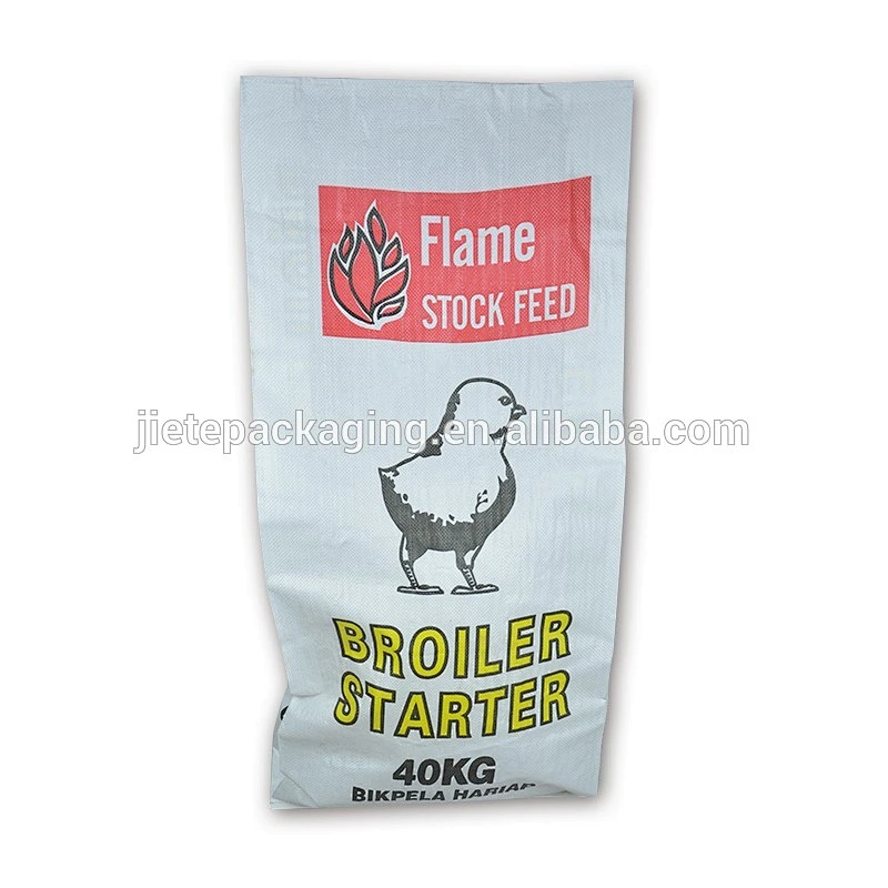 40kg plastic pp bag chicken feed food packaging