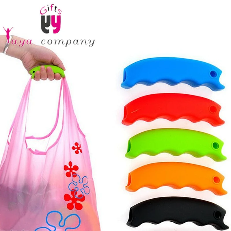 designed to relieve pressure and prevent slipping for Daily life use food grade silicone shopping bag handles