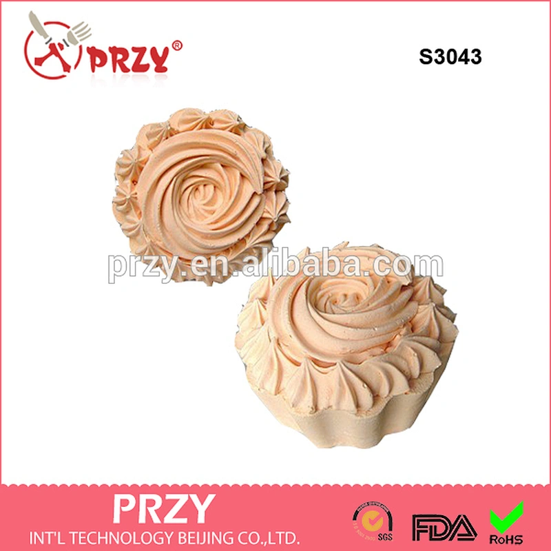 S3043 ice cream Custom Silicone Soap Molds,cupcake Silicon Molds For Soap Making