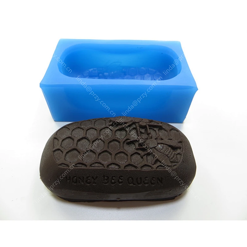 Bee Honeycomb Soap mold Oval honeycomb Handmade soap silicone Molds