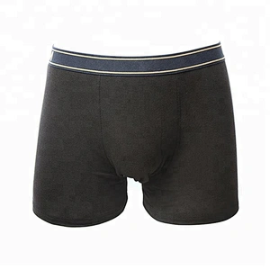 Fine workmanship black printing mens underwear boxers