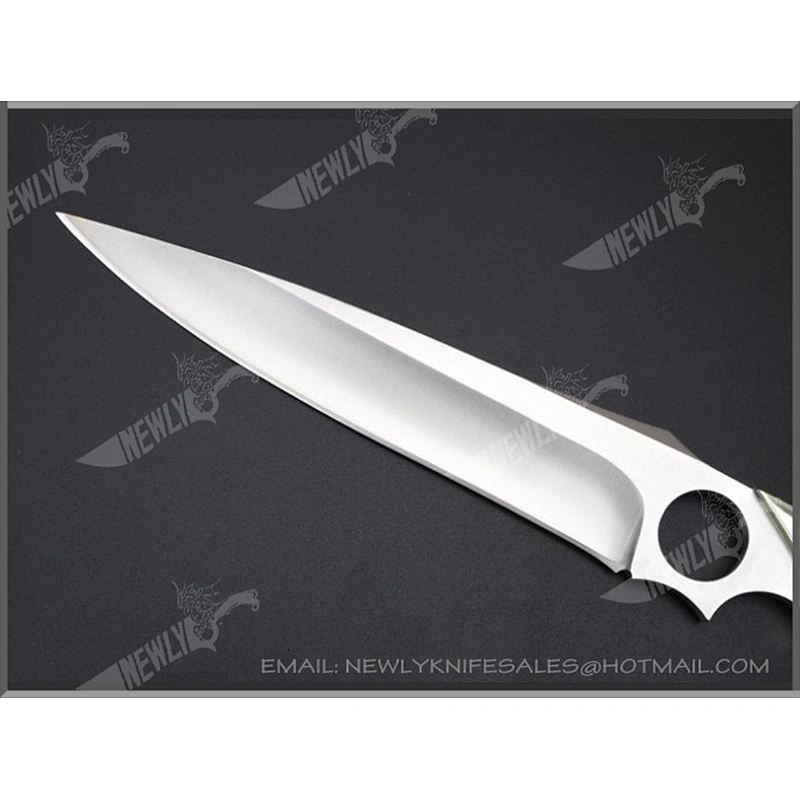Professional Cutting Knives Leather Sheath Camping Survival Tactical Knife