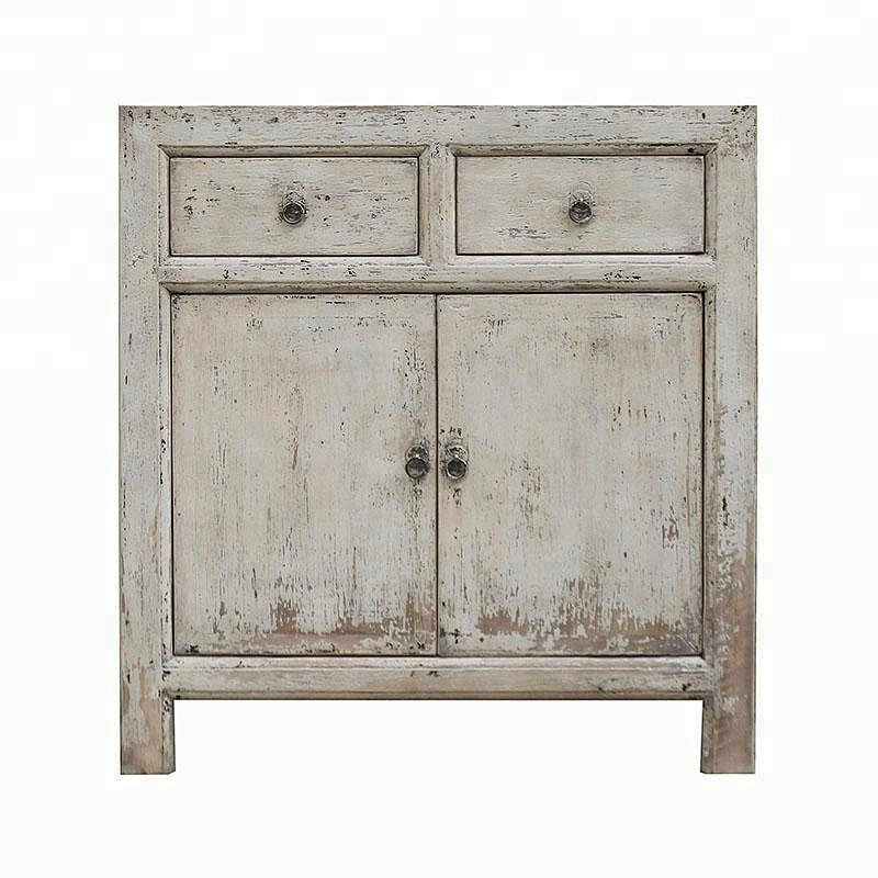 chinese antique distressed rustic shabby chic storage buffet furniture