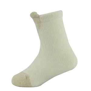 Eco Friendly Nature Colored Cotton Baby Kids Children 3D Knit Socks
