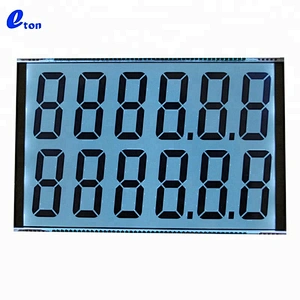 12 Digits 7 Segment 90pin TN screen LCD Display