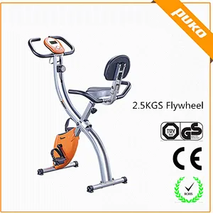 Home use Folding Magnetic Exercise Bike X-Bike with back seat