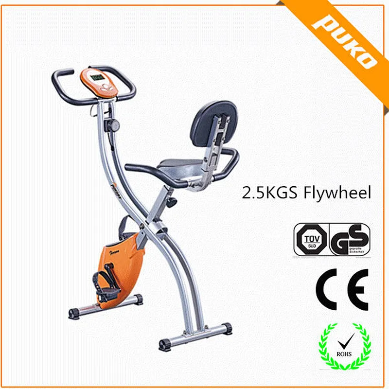 Home use Folding Magnetic Exercise Bike X-Bike with back seat