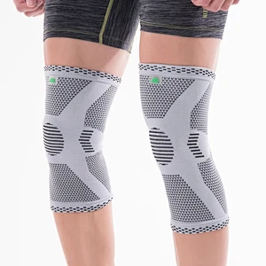 Factory direct supply Bamboo fiber Sport Knee Support Weight Lifting Knee Sleeve Brace