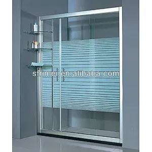 Customize Clear Transparent Tempered Glass Sliding Shower Room Door