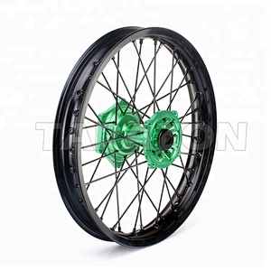 Aluminum offroad motorcycle spoke rear wheels for kawasaki
