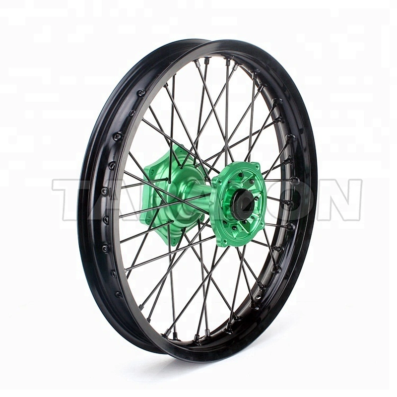 Aluminum offroad motorcycle spoke rear wheels for kawasaki