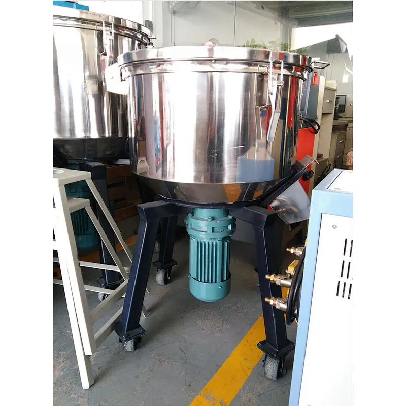 guangzhou manufacturer pvc, pp, pe, abs, plastic granules screw vertical mixer