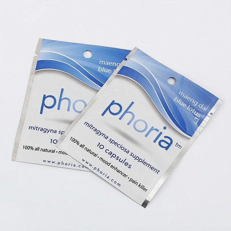 Custom color printing PE bag for medicine cotton, potion, annealing particle packaging