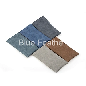 Gentlemen colored Soft PU Leather Sunglasses Pouch